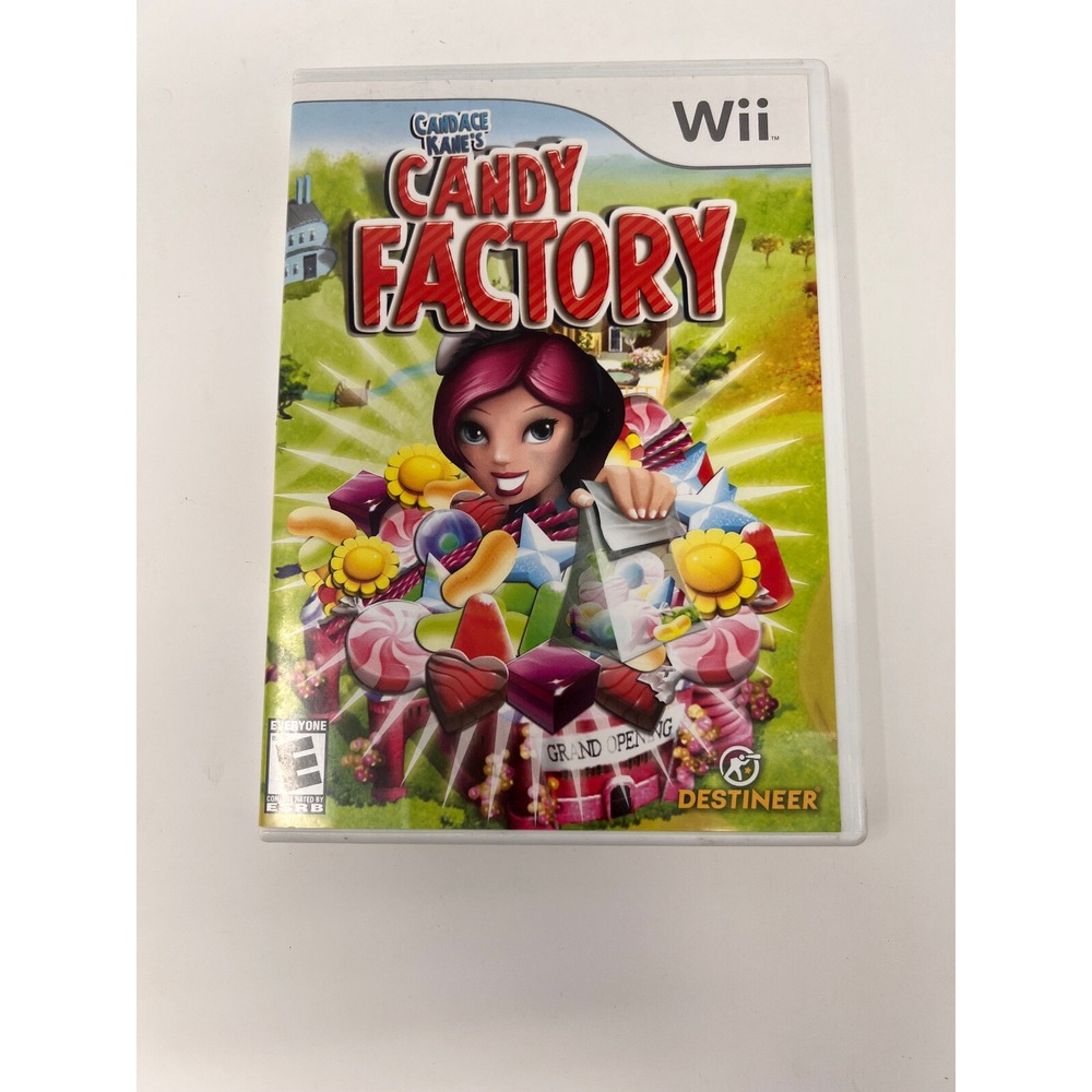 Candace Kane's Candy Factory (Nintendo Wii, WiiU) GAME COMPLETE w/MANUAL CIB